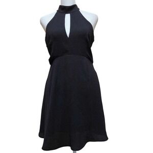 Black Illa Illa‎ Mock Neck Mini Dress Size Small
